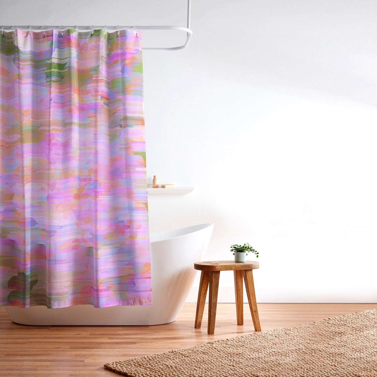 83 Oranges Pink Haze Shower Curtain