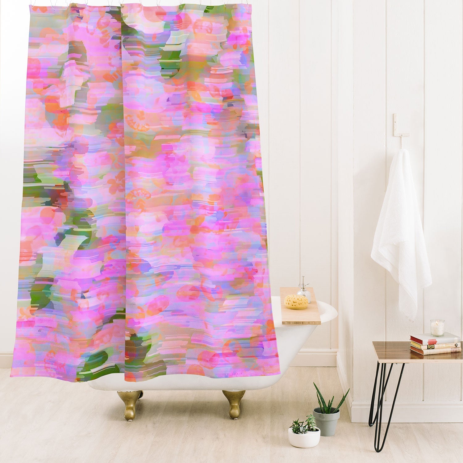 83 Oranges Pink Haze Shower Curtain