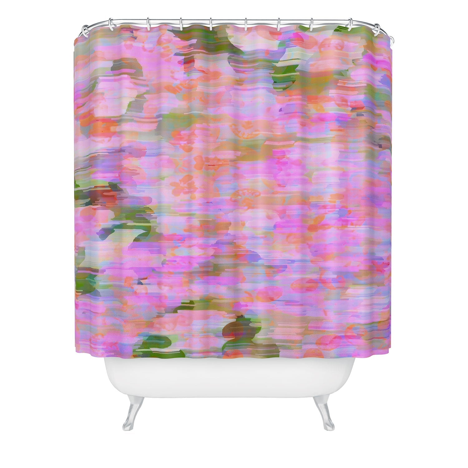 83 Oranges Pink Haze Shower Curtain