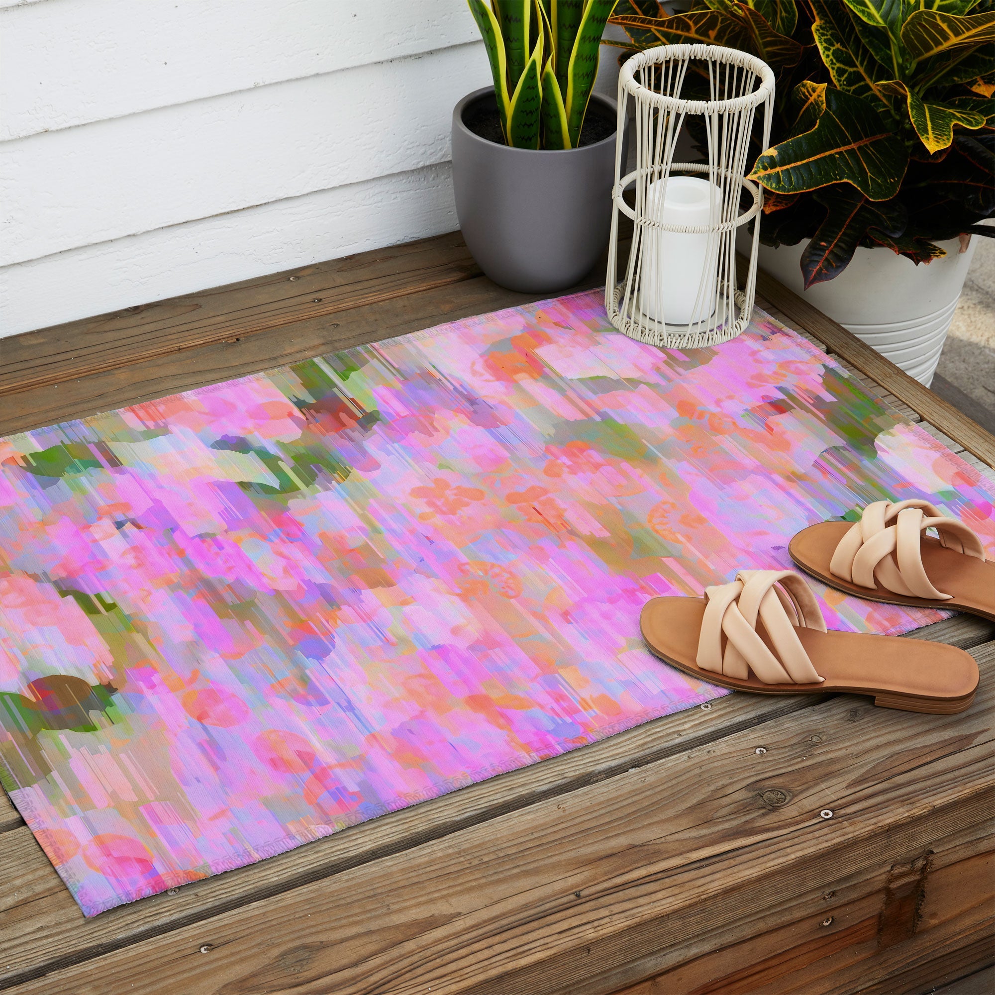 83 Oranges Pink Haze Outdoor Rug