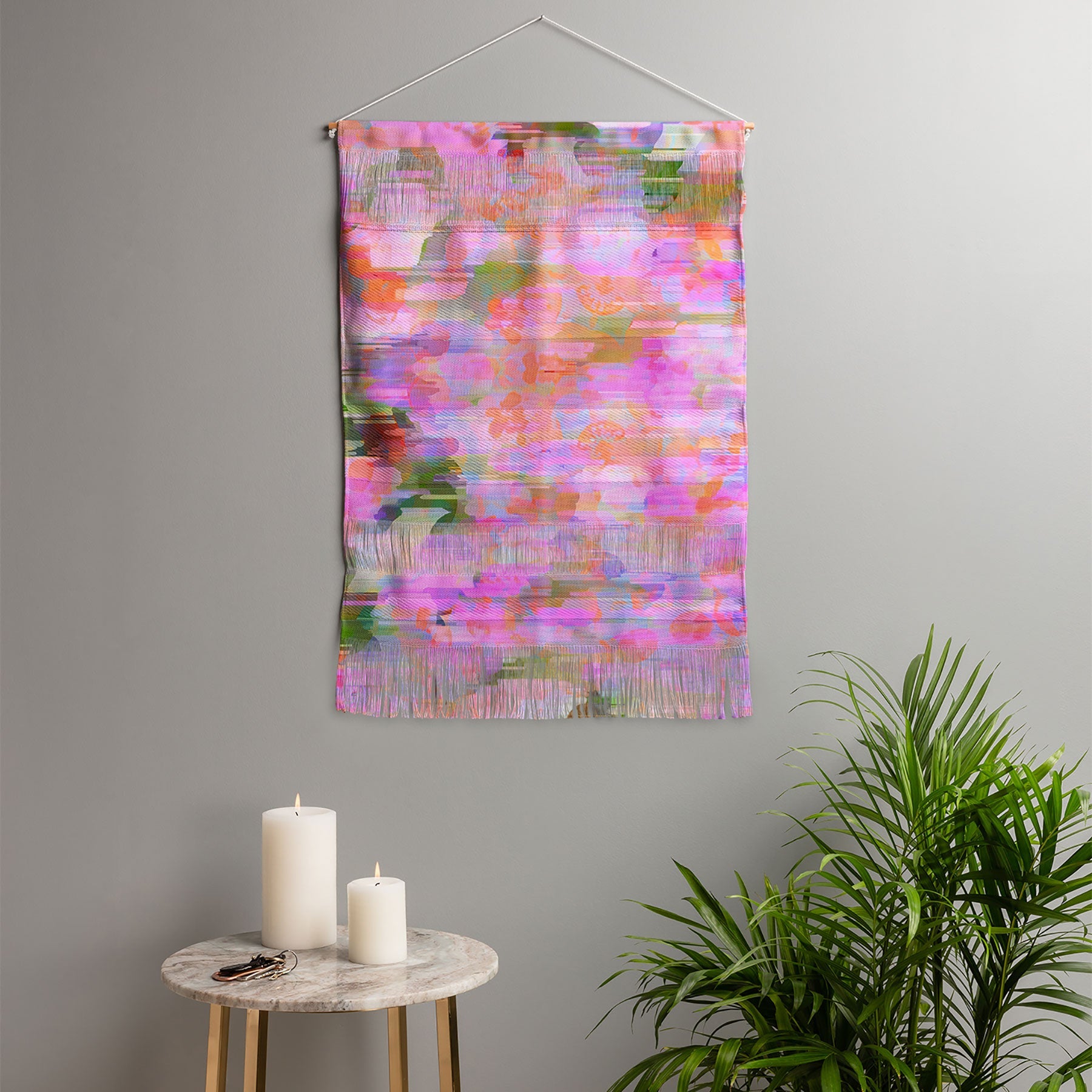 83 Oranges Pink Haze Wall Hanging Portrait