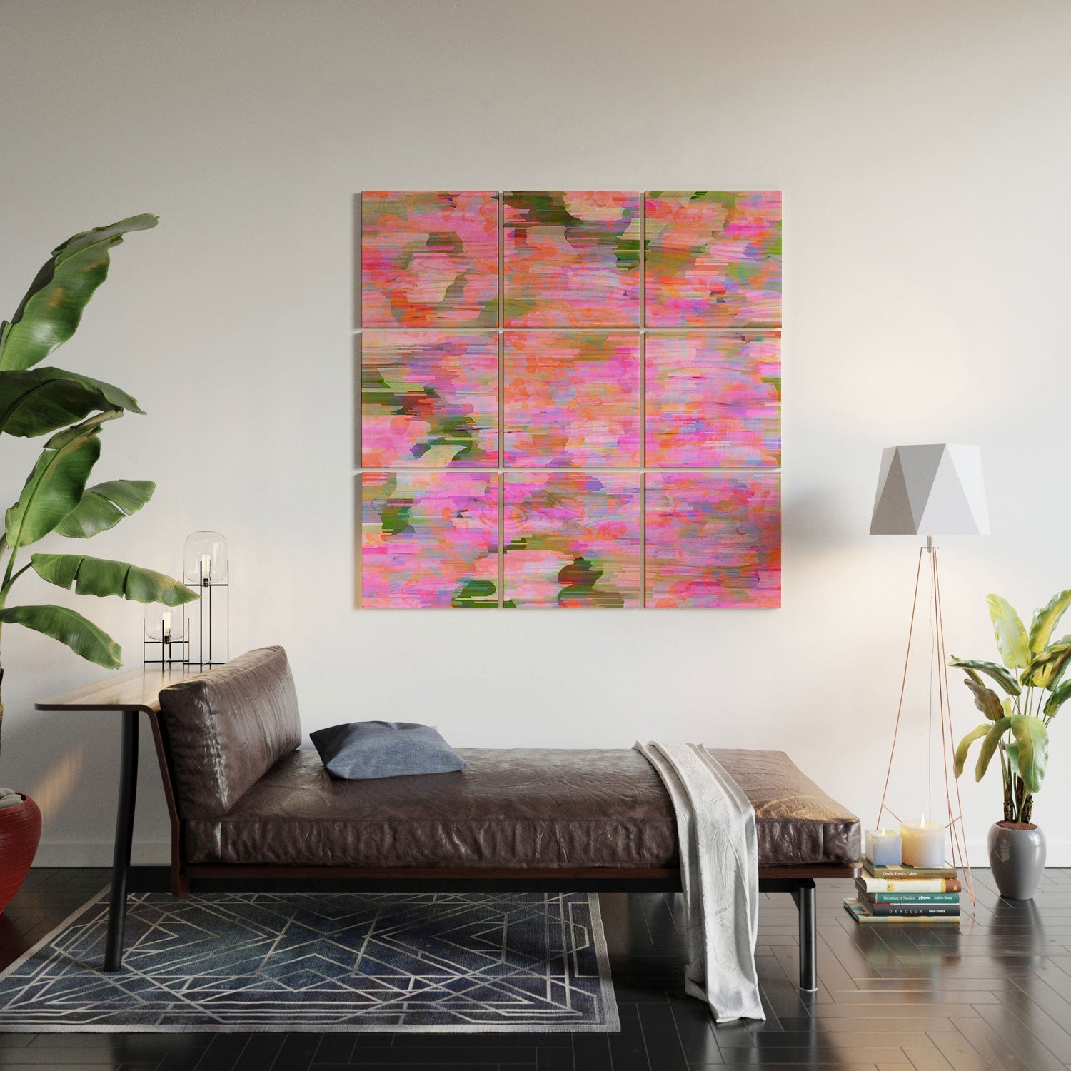 83 Oranges Pink Haze Wood Wall Mural