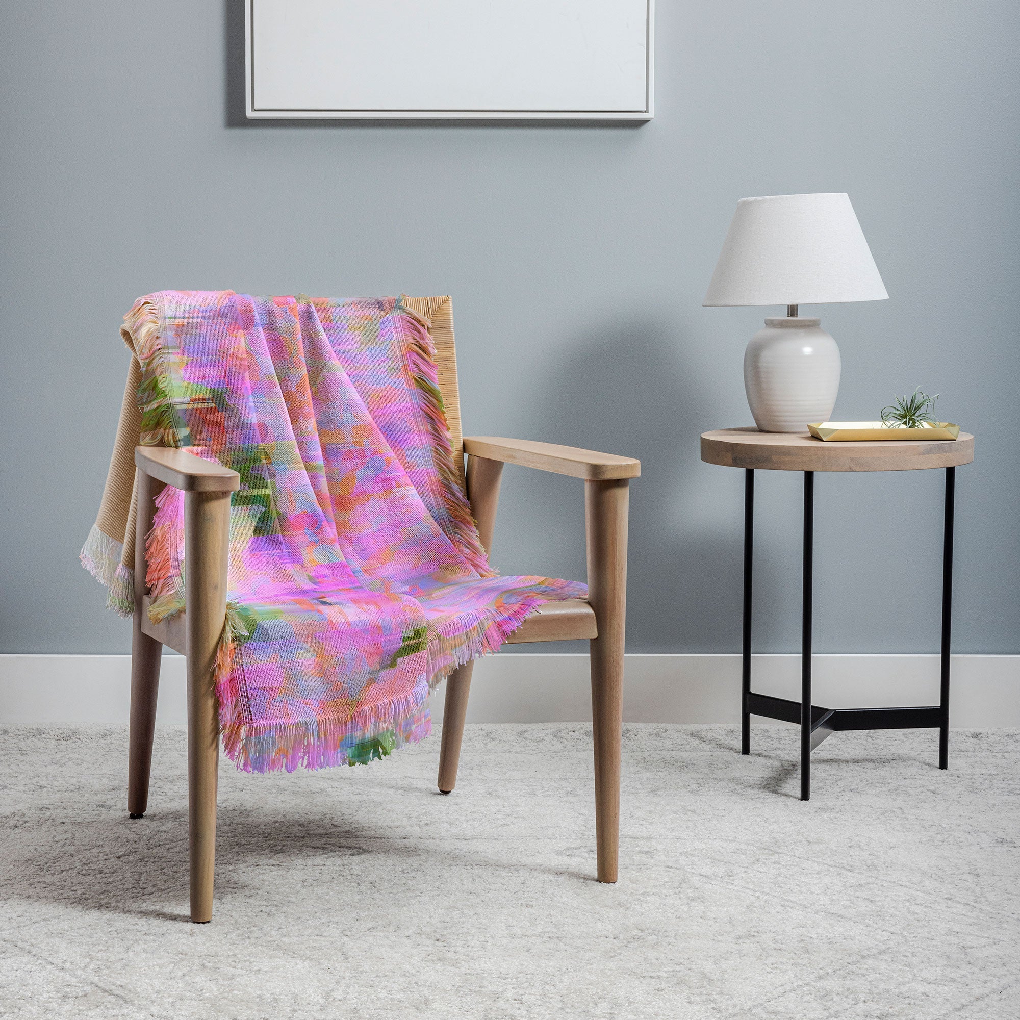 83 Oranges Pink Haze Throw Blanket