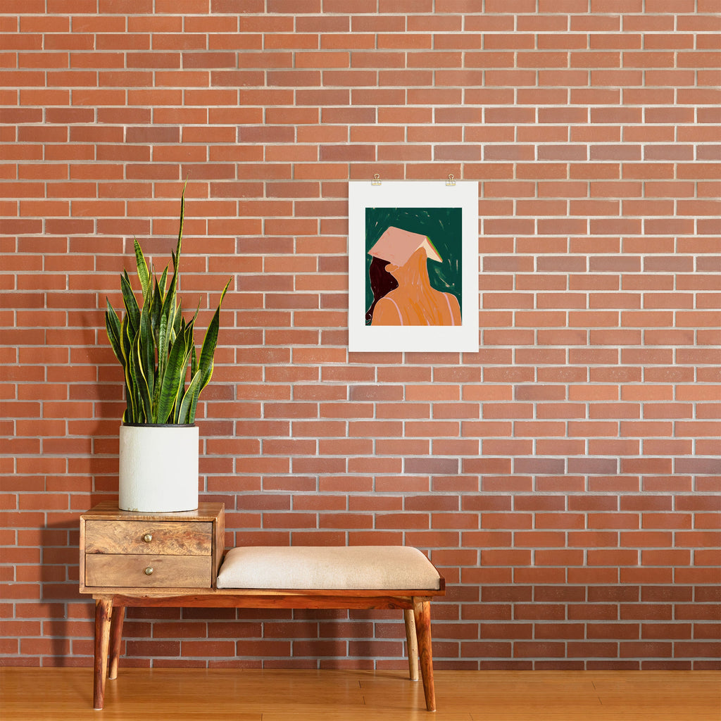 83 Oranges Reading Between The Lines Art Print
