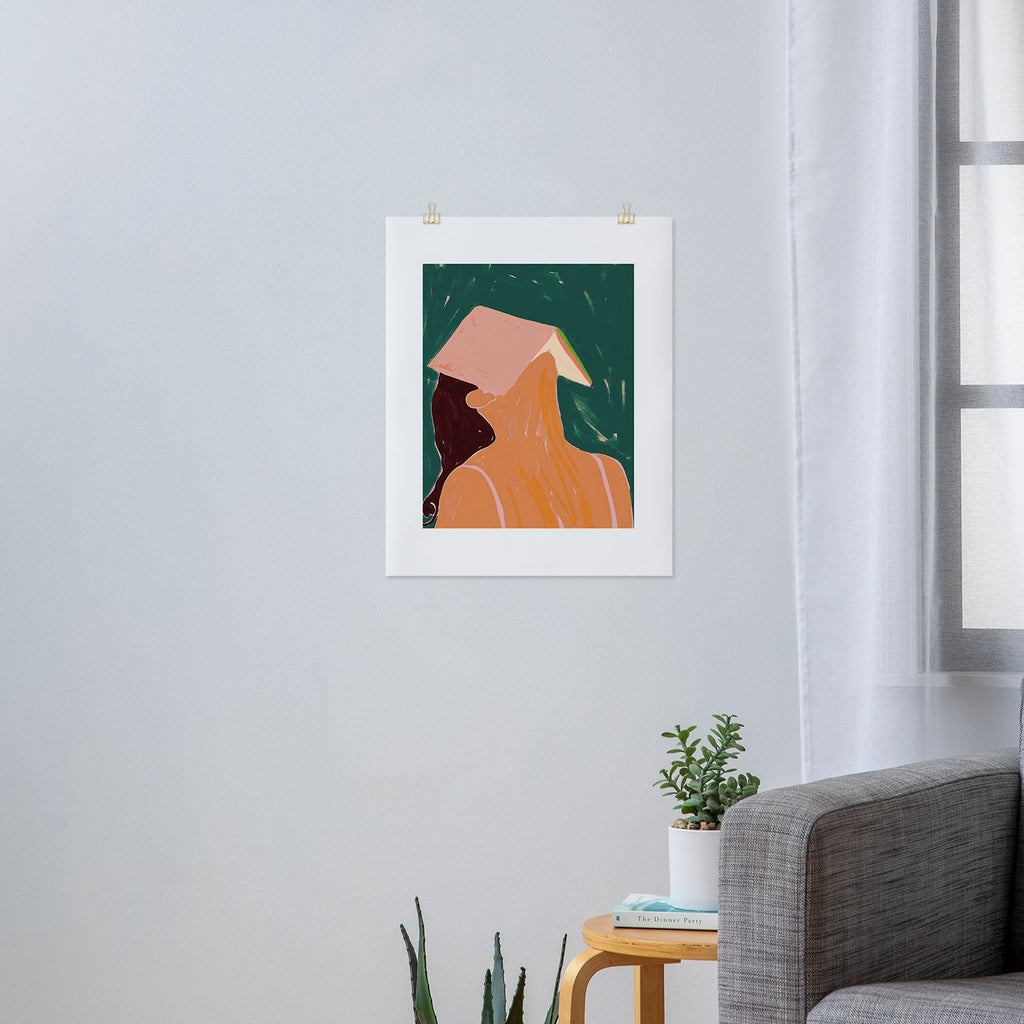 83 Oranges Reading Between The Lines Art Print