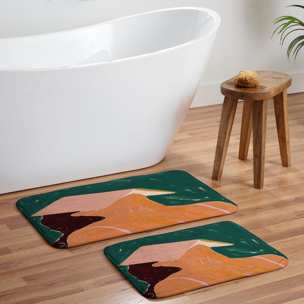 83 Oranges Reading Between The Lines Memory Foam Bath Mat