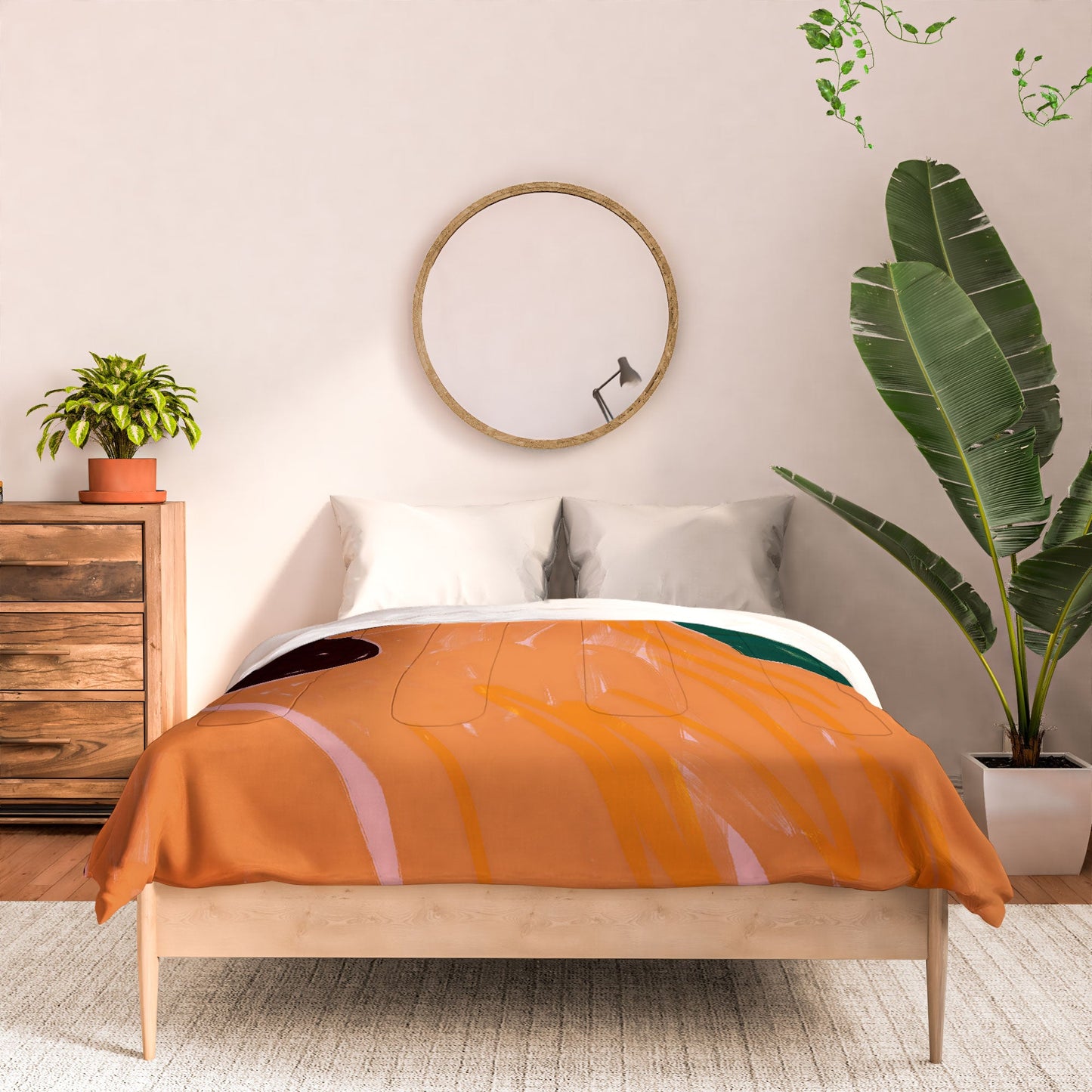 83 Oranges Reading Between The Lines Comforter