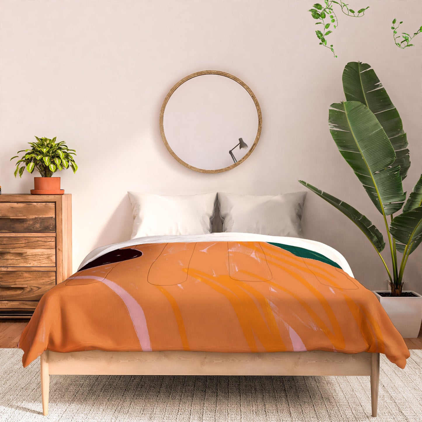 83 Oranges Reading Between The Lines Comforter