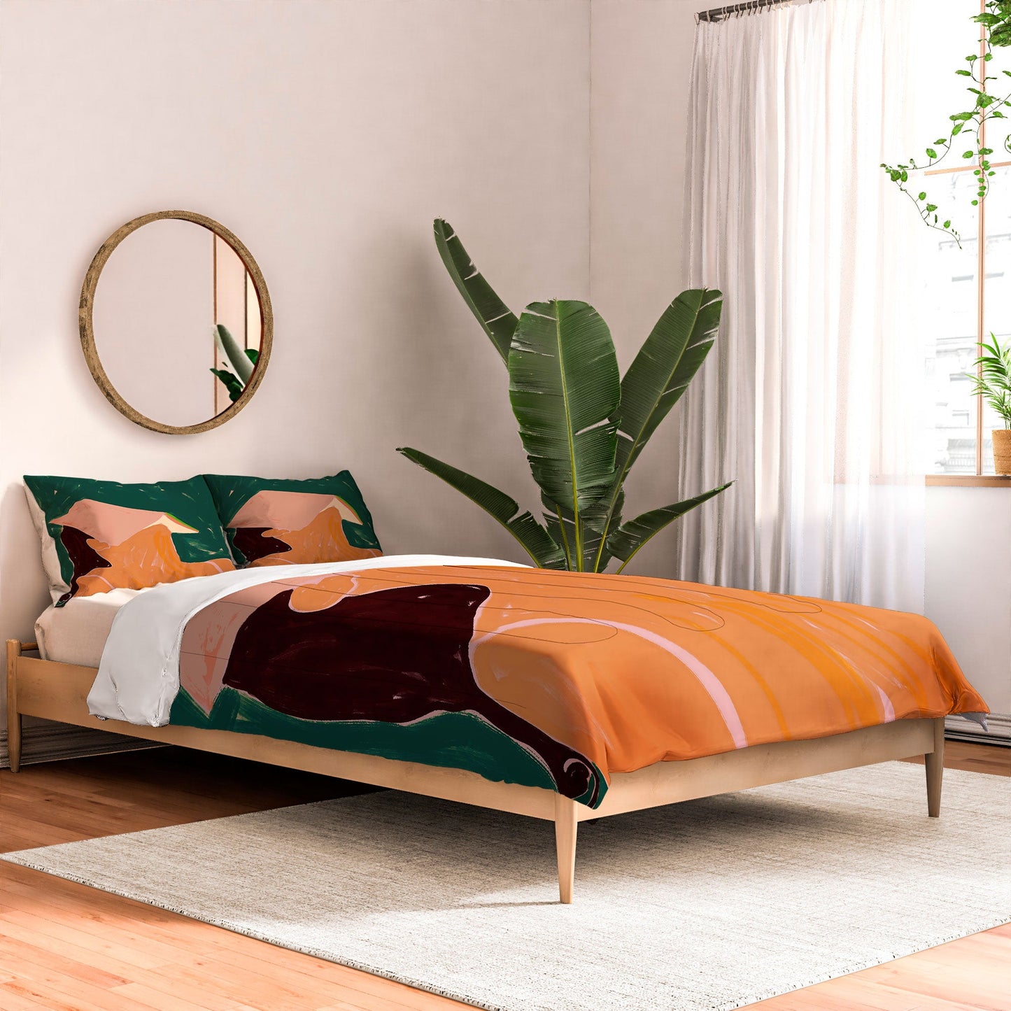 83 Oranges Reading Between The Lines Comforter