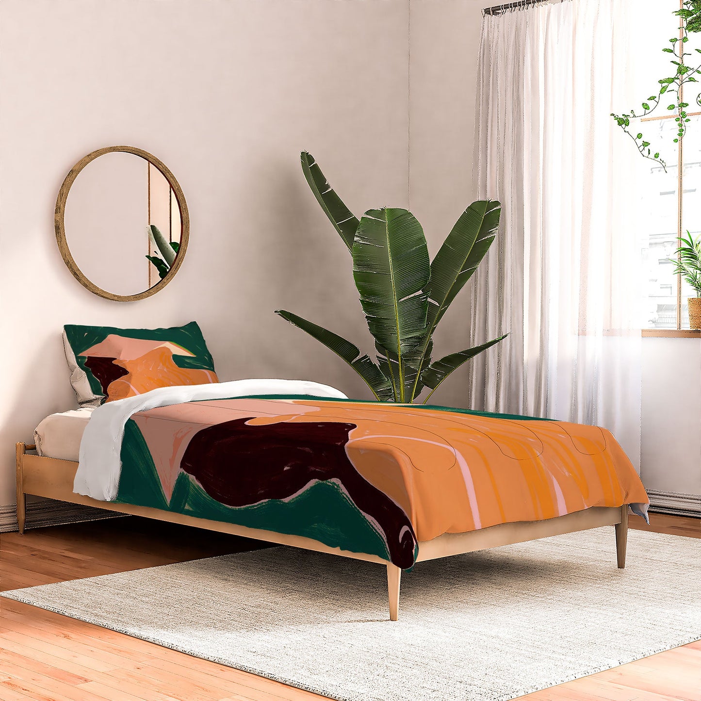 83 Oranges Reading Between The Lines Comforter