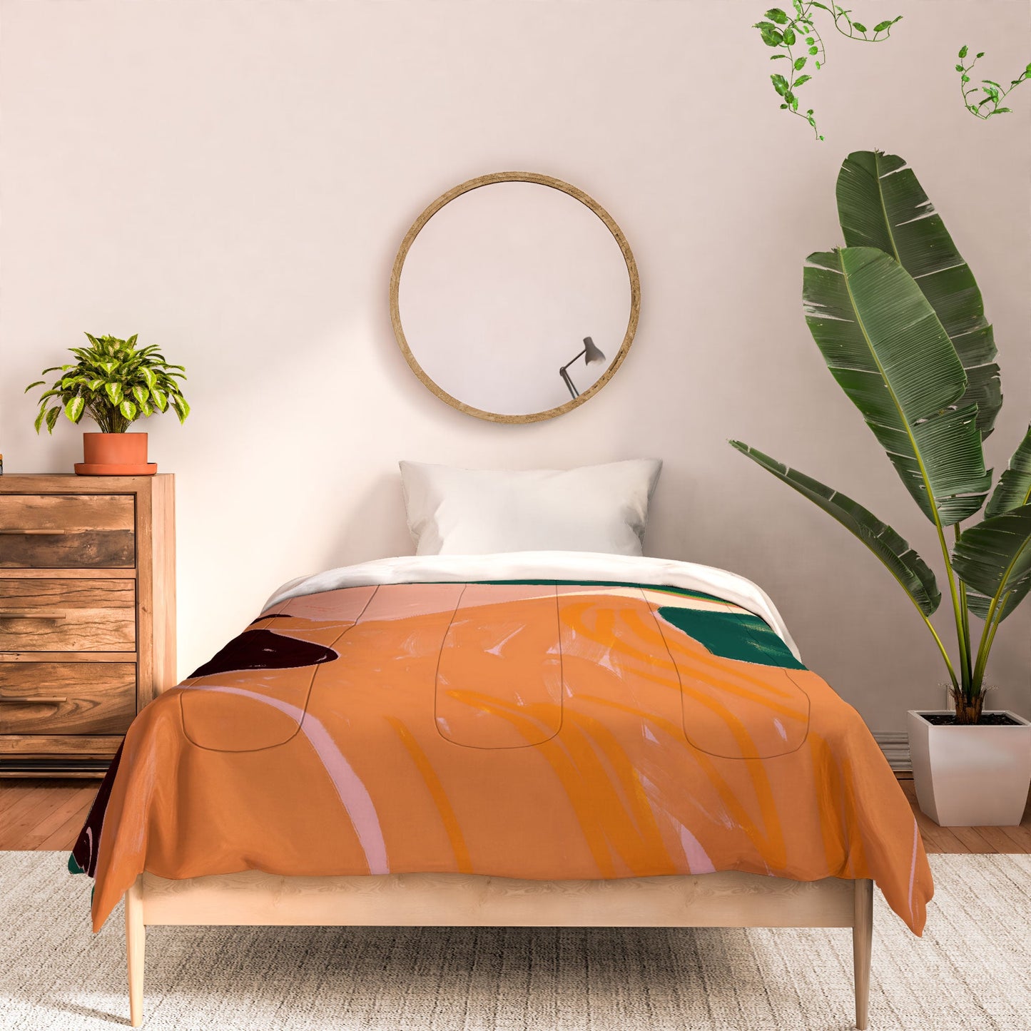 83 Oranges Reading Between The Lines Comforter