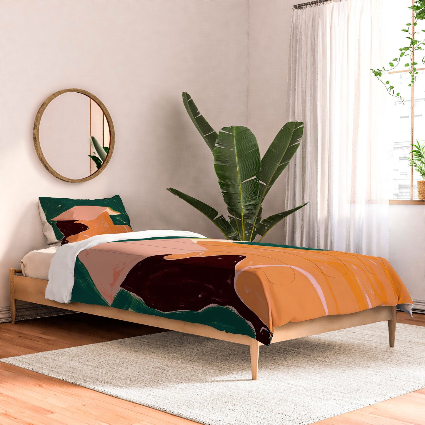 83 Oranges Reading Between The Lines Comforter