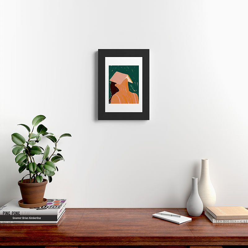 83 Oranges Reading Between The Lines Framed Art Print