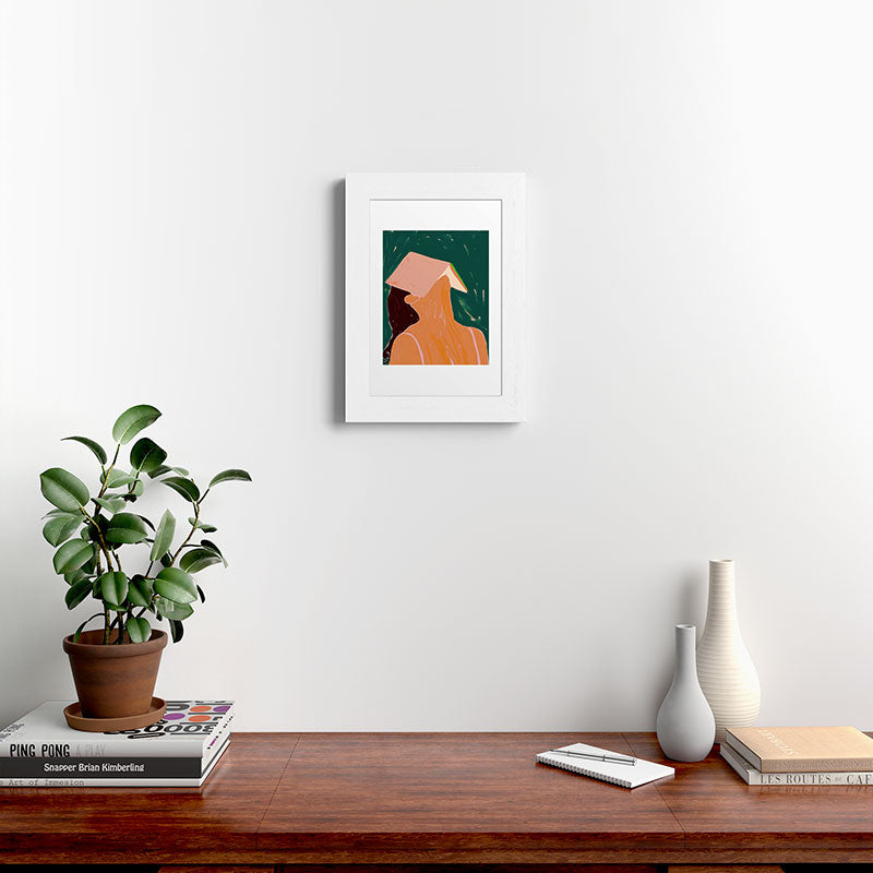 83 Oranges Reading Between The Lines Framed Art Print