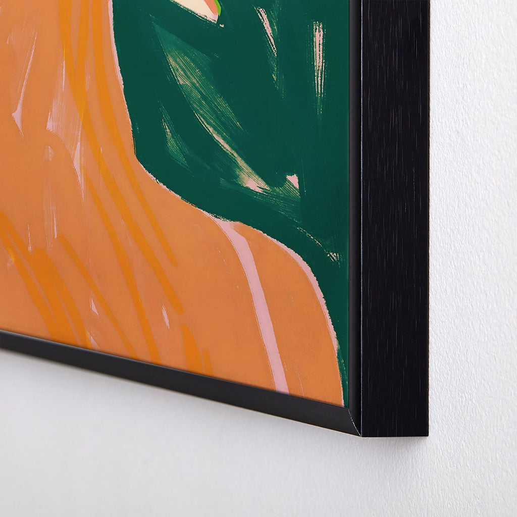 83 Oranges Reading Between The Lines Square Metal Framed Art Print