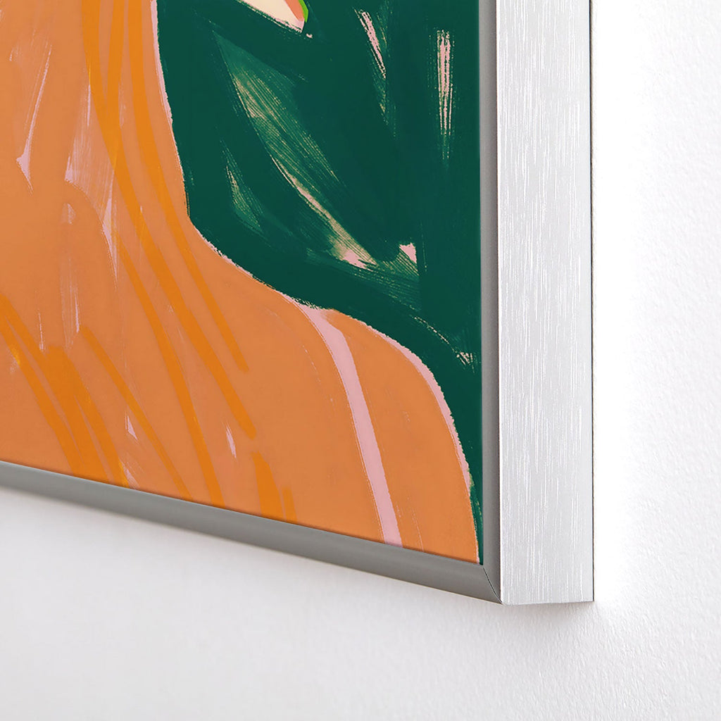 83 Oranges Reading Between The Lines Square Metal Framed Art Print