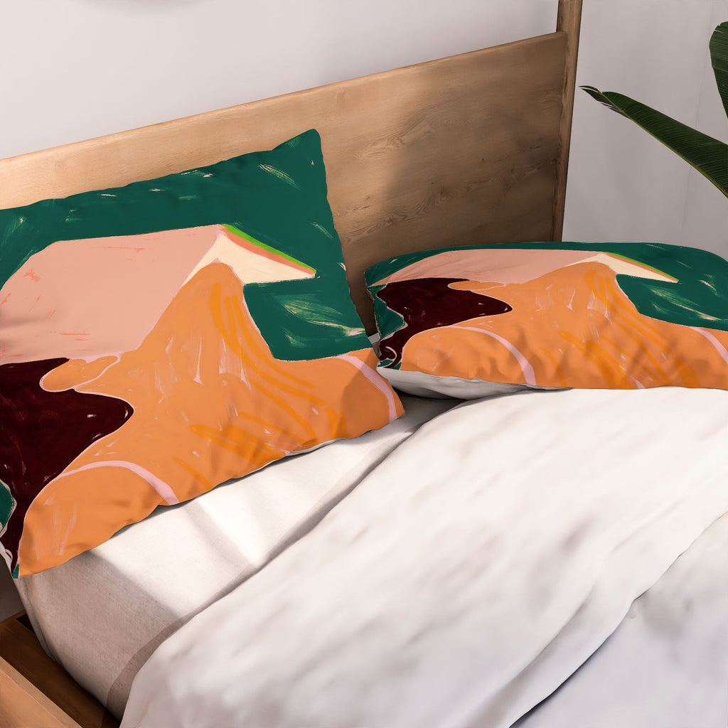 83 Oranges Reading Between The Lines Pillow Shams