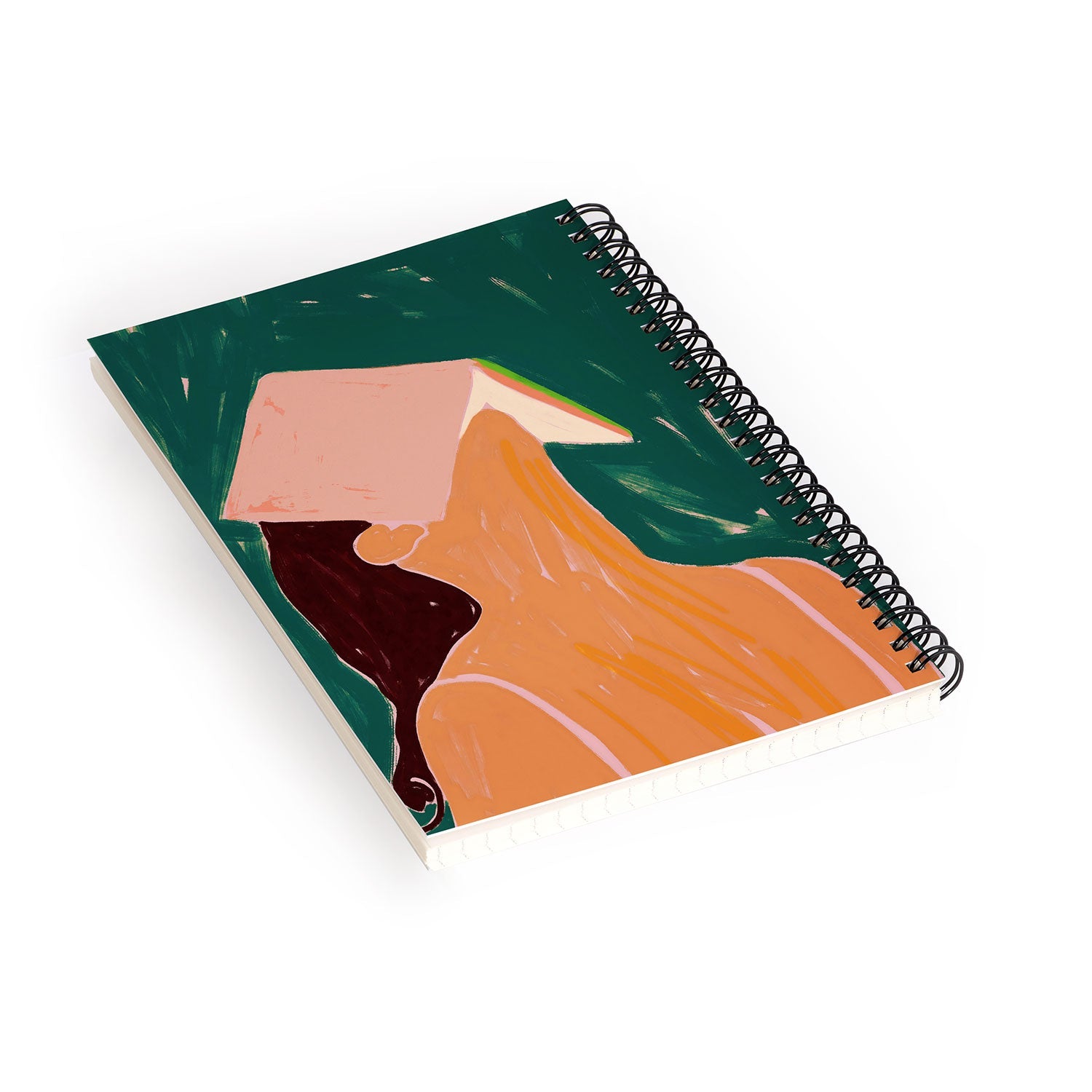 83 Oranges Reading Between The Lines Spiral Notebook