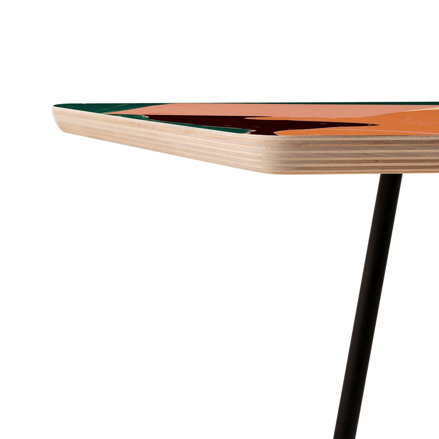 83 Oranges Reading Between The Lines Side Table