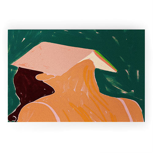 83 Oranges Reading Between The Lines Welcome Mat