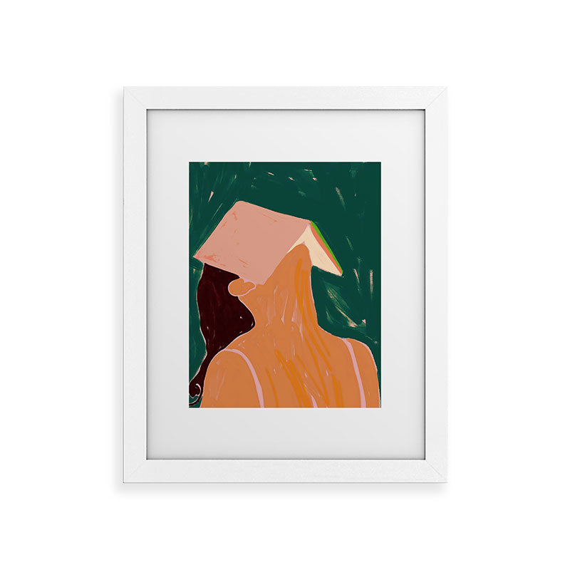 83 Oranges Reading Between The Lines Framed Art Print