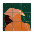 83 Oranges Reading Between The Lines Wood Wall Mural