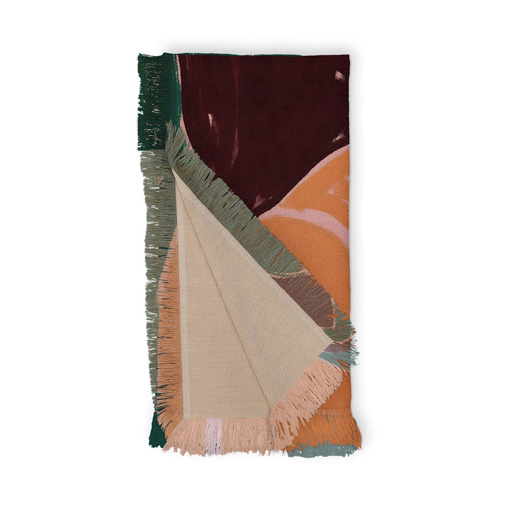 83 Oranges Reading Between The Lines Throw Blanket