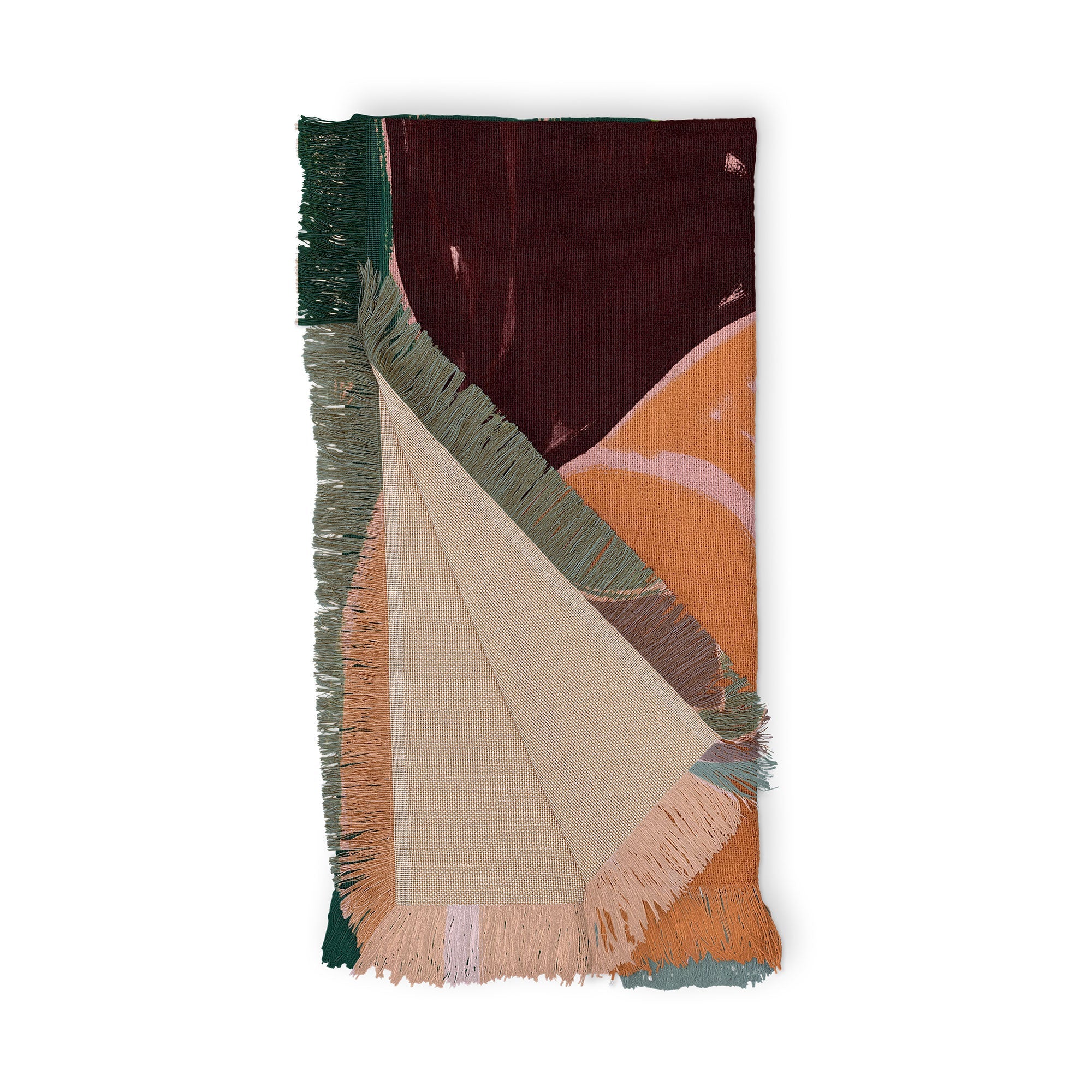 83 Oranges Reading Between The Lines Throw Blanket