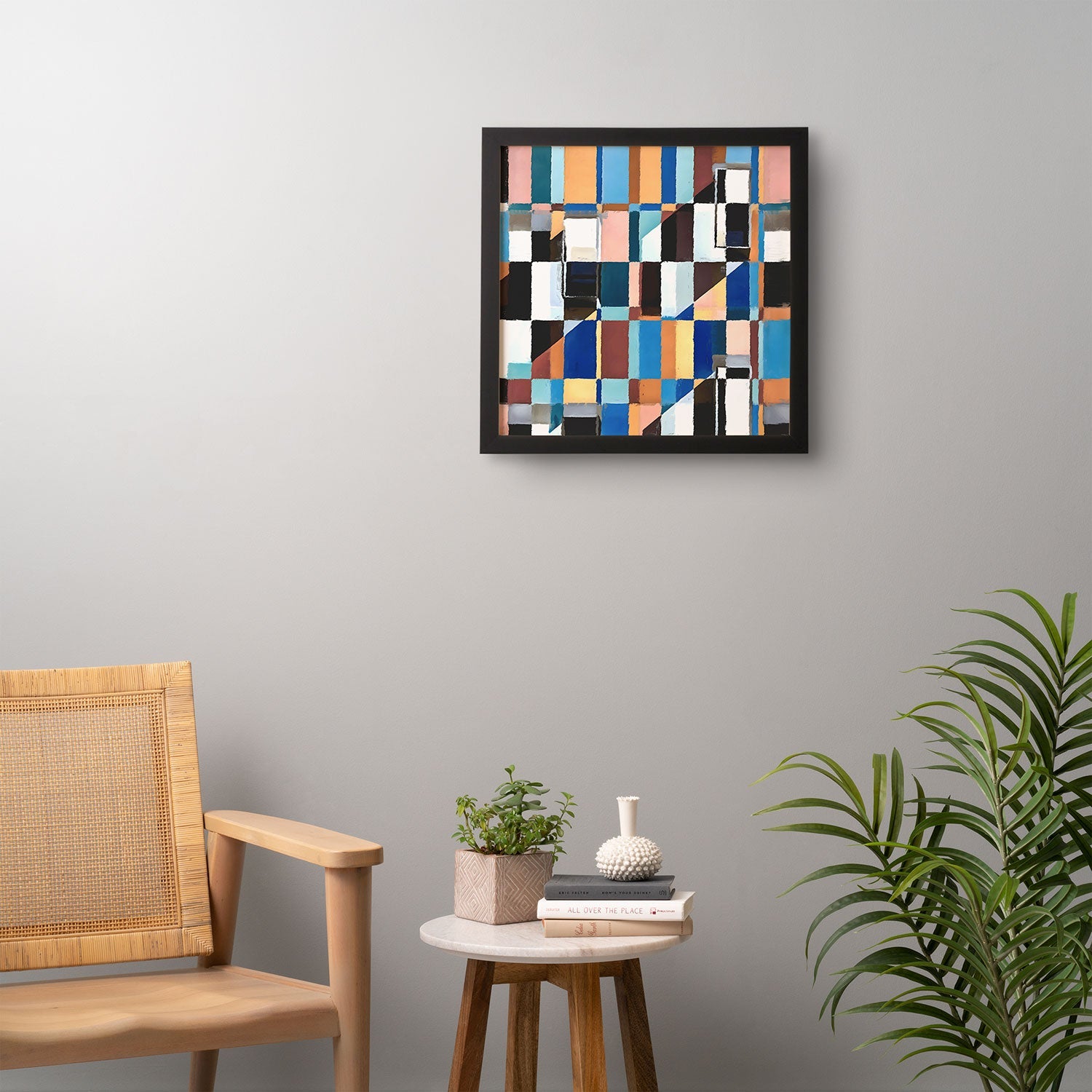 83 Oranges Scandinavian Earth Framed Wall Art