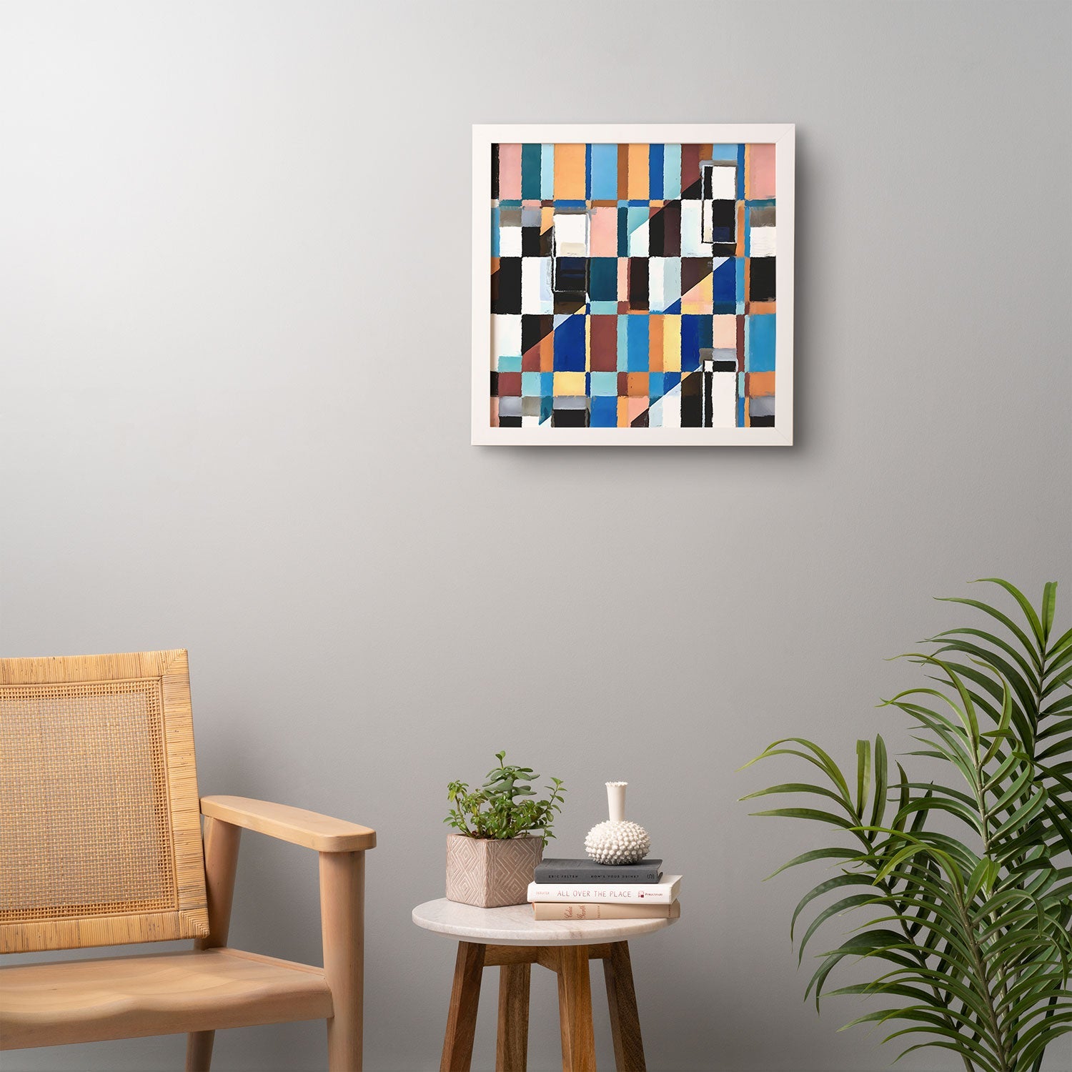 83 Oranges Scandinavian Earth Framed Wall Art