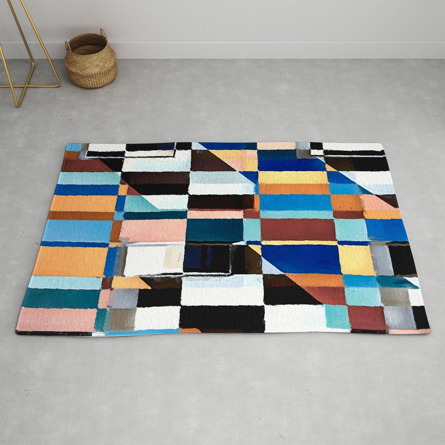 83 Oranges Scandinavian Earth Area Rug