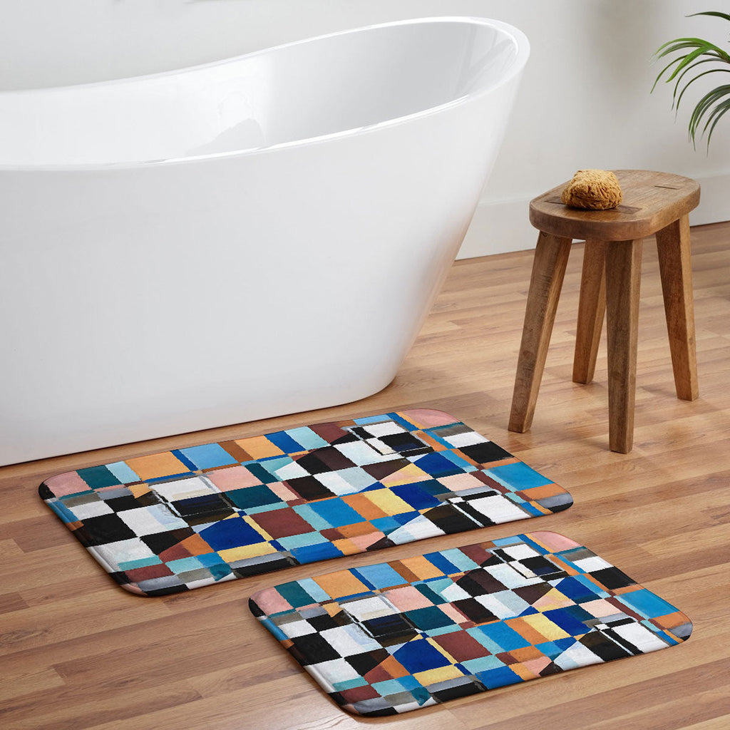 83 Oranges Scandinavian Earth Memory Foam Bath Mat