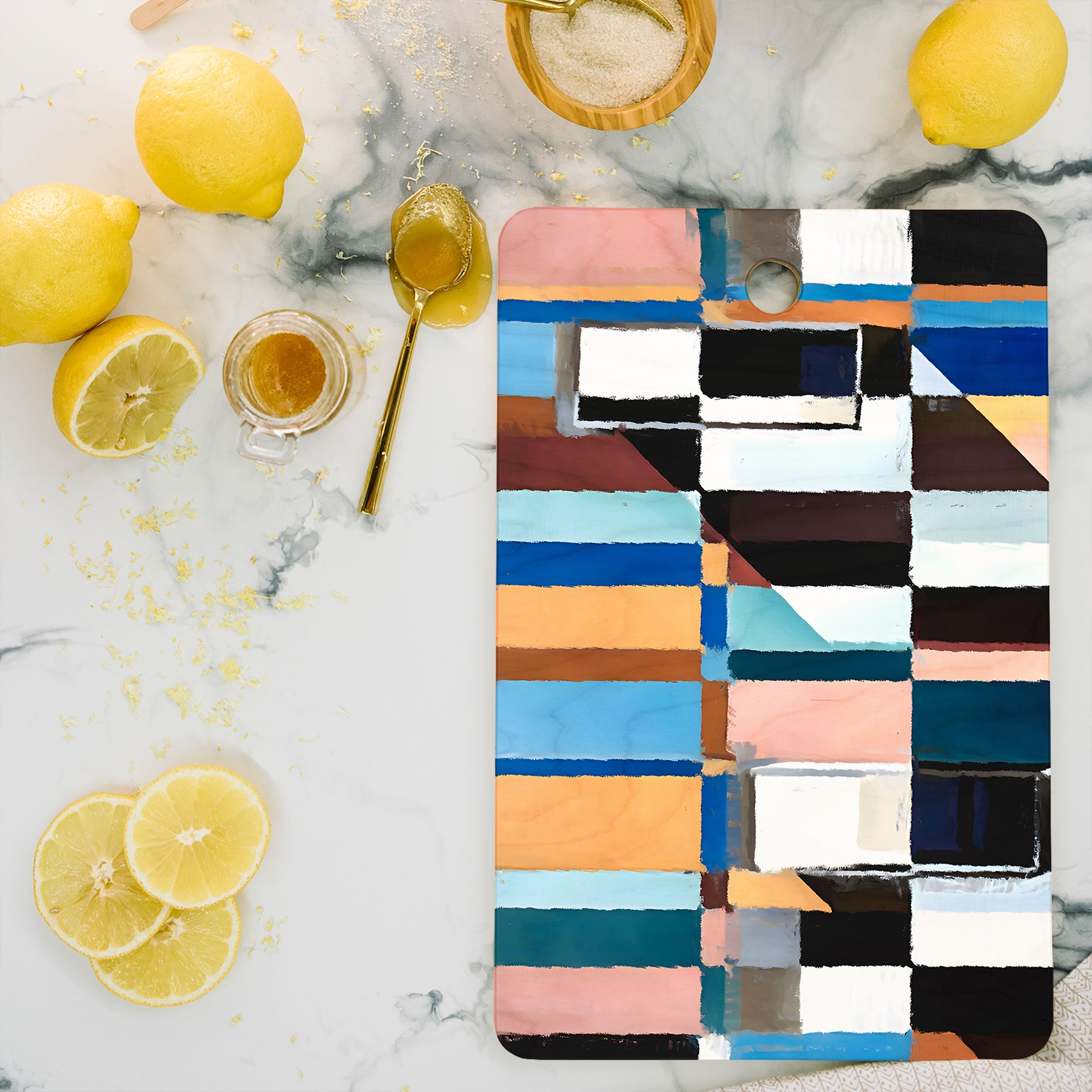 83 Oranges Scandinavian Earth Cutting Board Rectangle