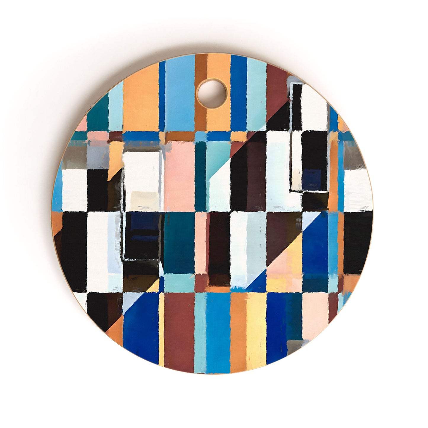 83 Oranges Scandinavian Earth Cutting Board Round