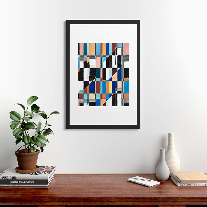 83 Oranges Scandinavian Earth Framed Art Print