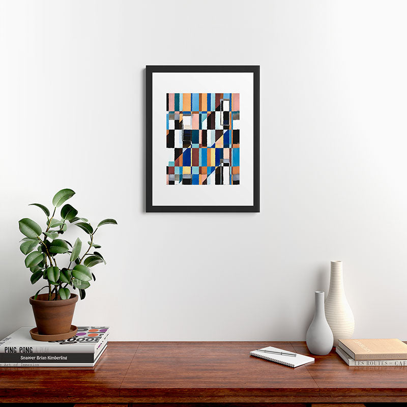 83 Oranges Scandinavian Earth Framed Art Print