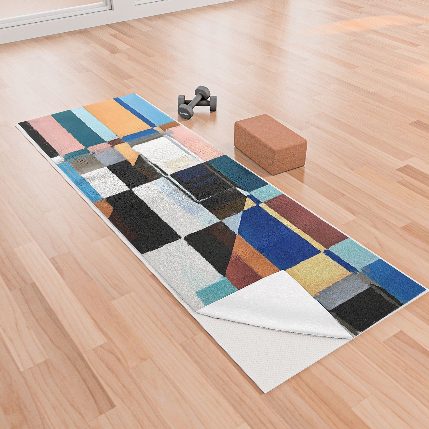 83 Oranges Scandinavian Earth Yoga Towel