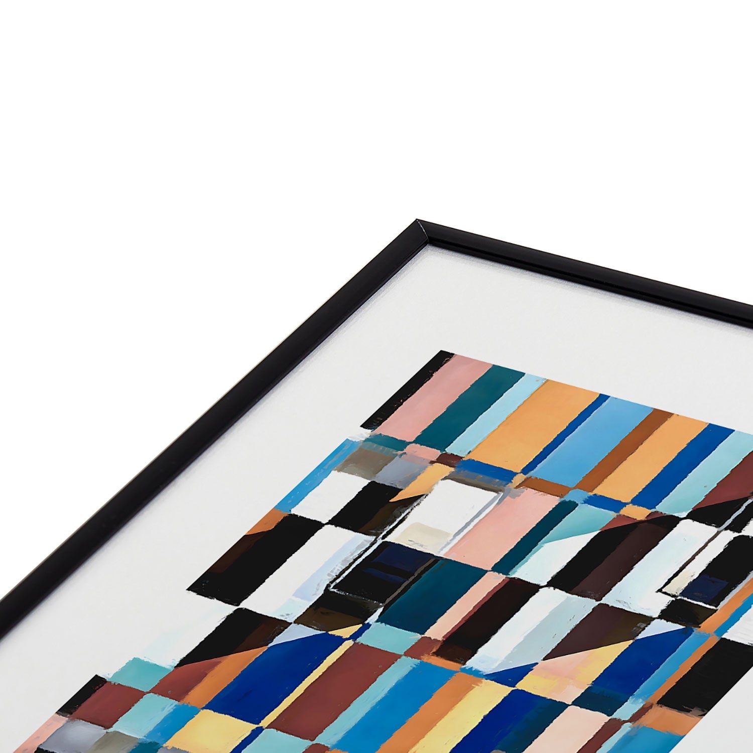 83 Oranges Scandinavian Earth Metal Framed Art Print