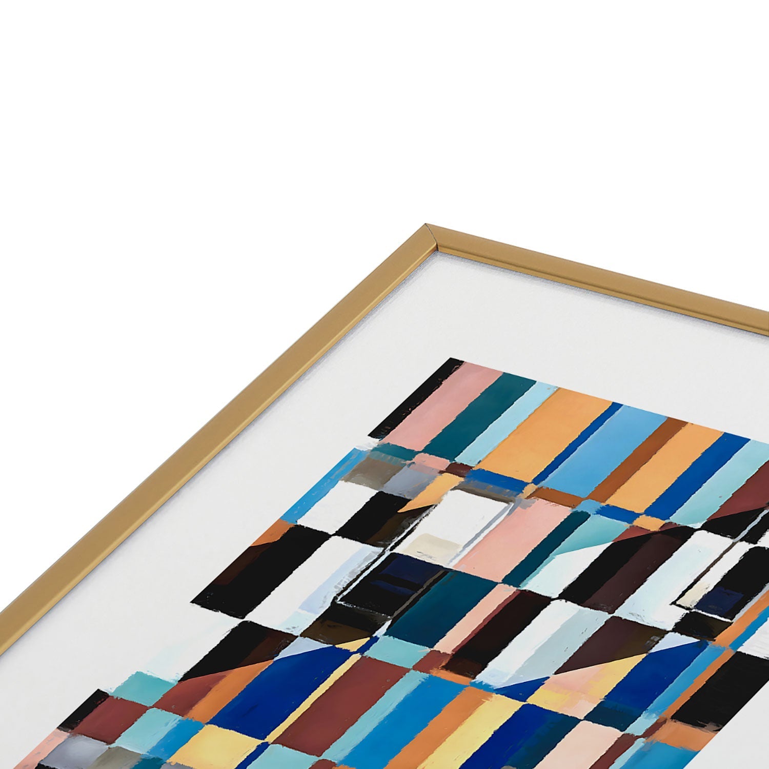 83 Oranges Scandinavian Earth Metal Framed Art Print