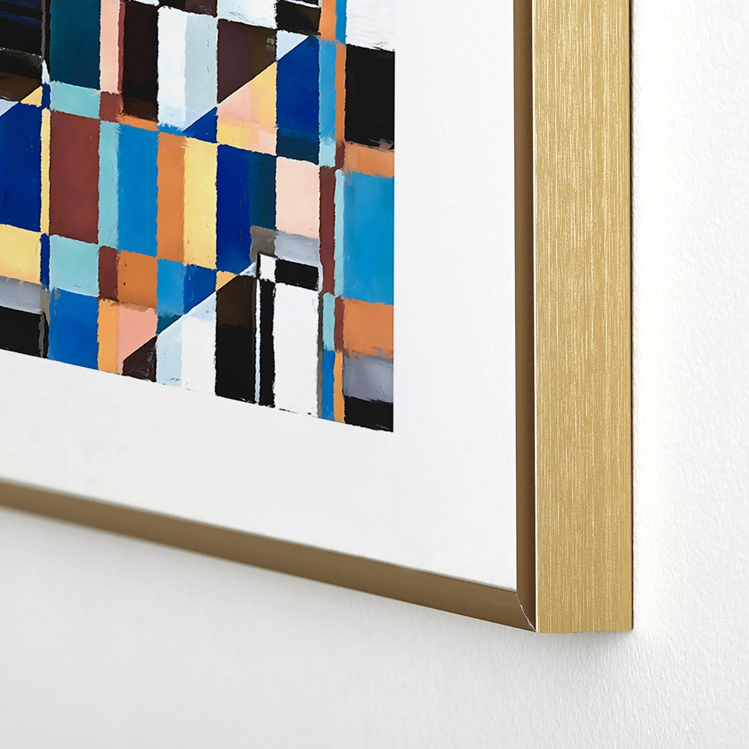 83 Oranges Scandinavian Earth Metal Framed Art Print
