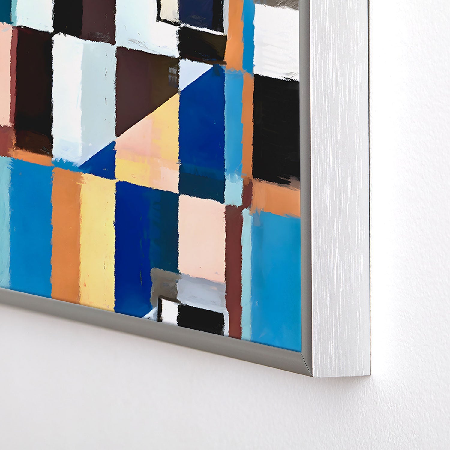 83 Oranges Scandinavian Earth Square Metal Framed Art Print