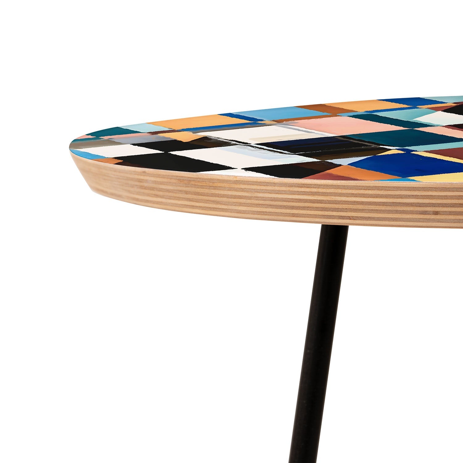 83 Oranges Scandinavian Earth Round Side Table