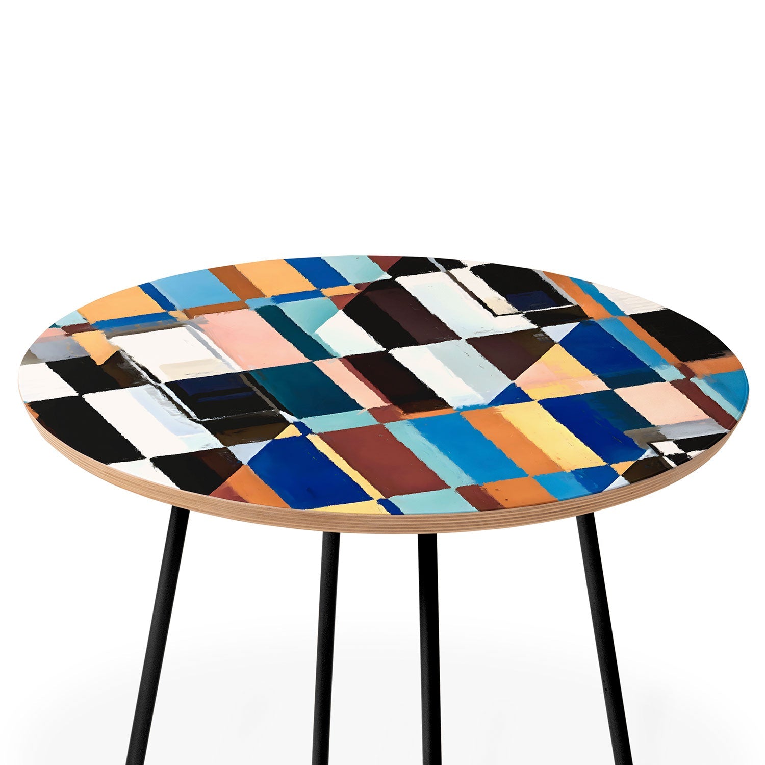 83 Oranges Scandinavian Earth Round Side Table