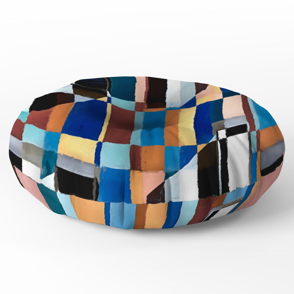 83 Oranges Scandinavian Earth Floor Pillow Round