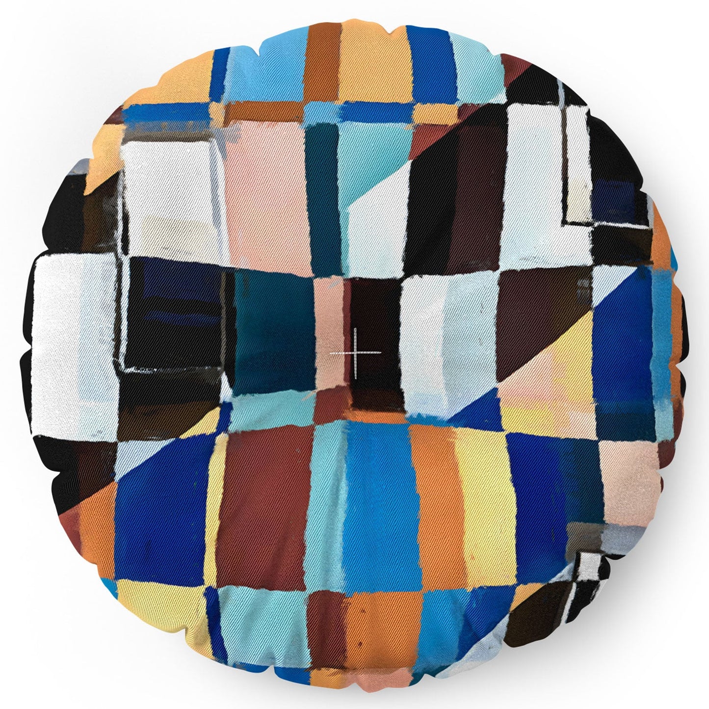 83 Oranges Scandinavian Earth Floor Pillow Round