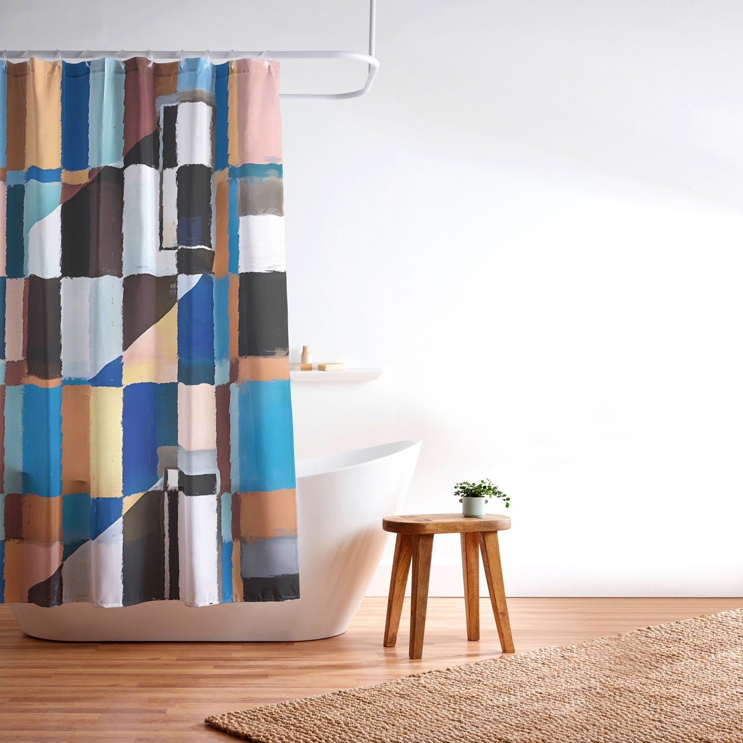 83 Oranges Scandinavian Earth Shower Curtain