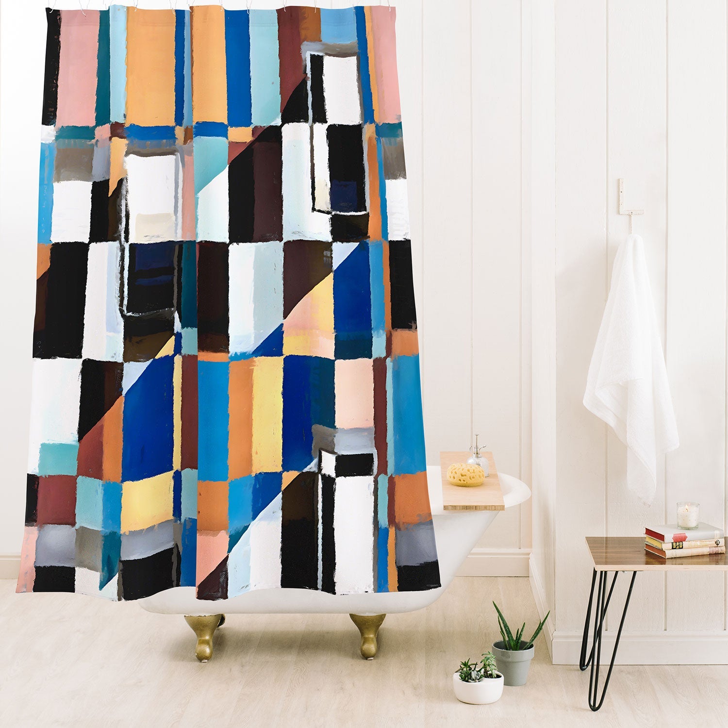 83 Oranges Scandinavian Earth Shower Curtain