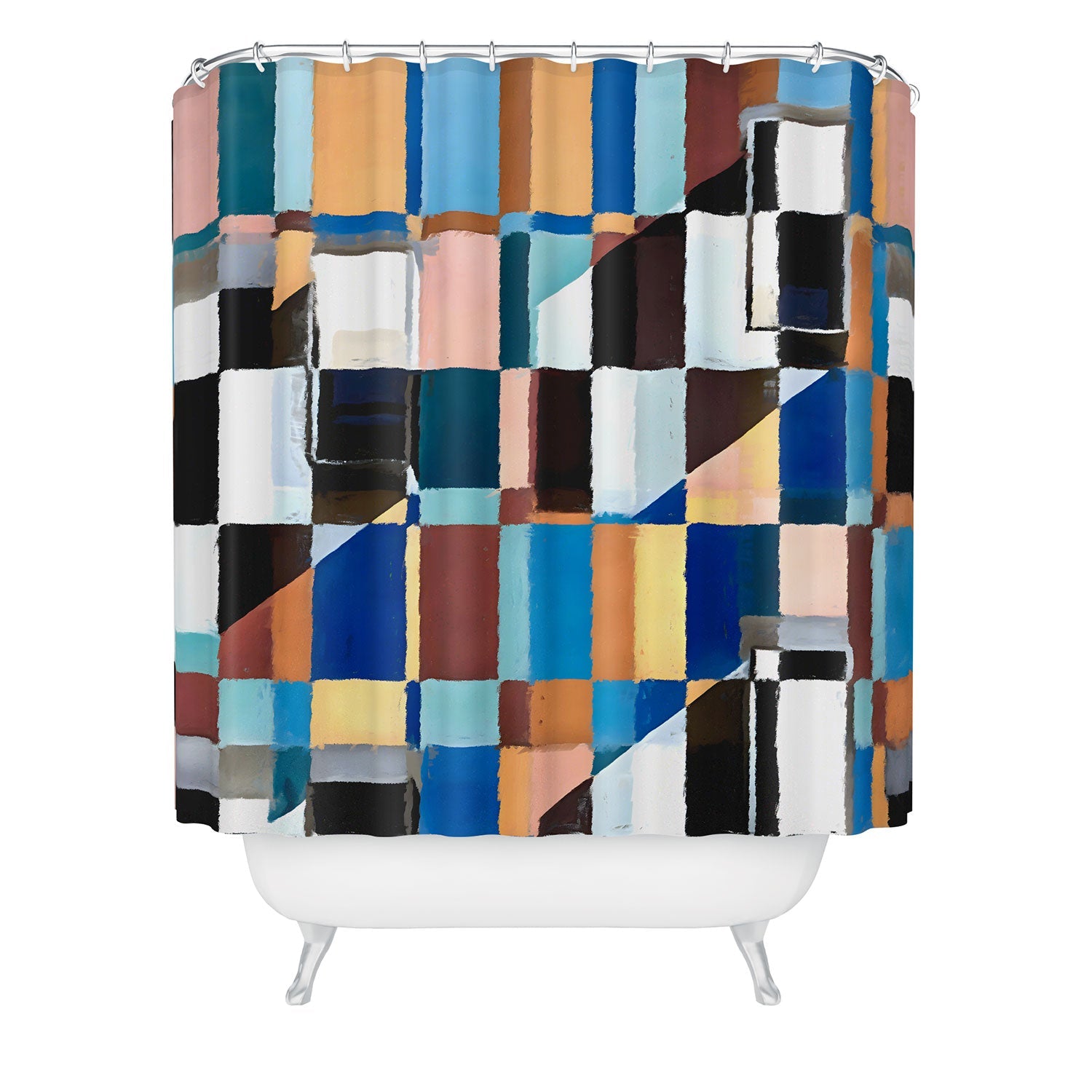 83 Oranges Scandinavian Earth Shower Curtain