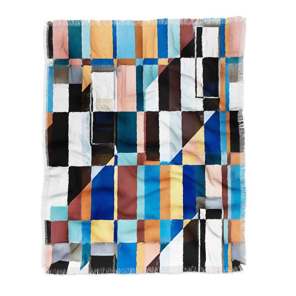 83 Oranges Scandinavian Earth Throw Blanket
