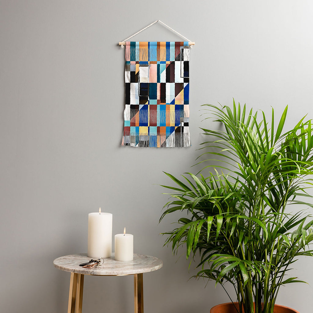 83 Oranges Scandinavian Earth Wall Hanging Portrait